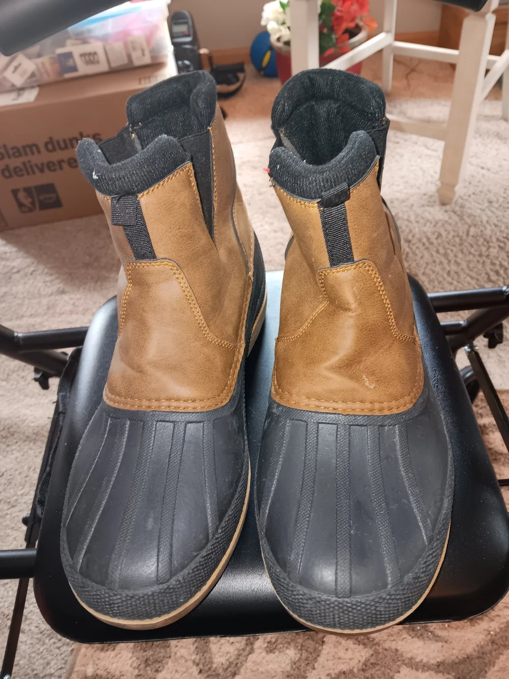Men's Size 8 Totes Waterproof Duck Boots - Brown/Black